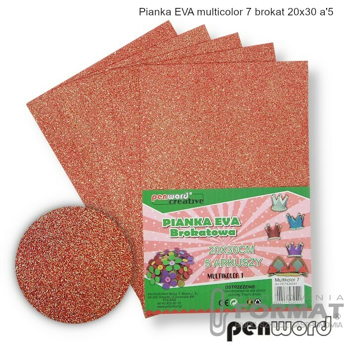 PIANKA EVA MULTICOLOR .7 BROKAT 20X30 a'5 1