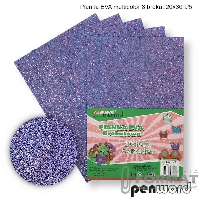 PIANKA EVA MULTICOLOR .8 BROKAT 20X30 a'5 1