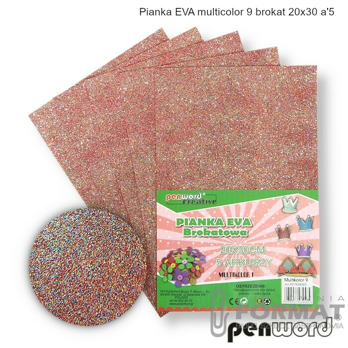 PIANKA EVA MULTICOLOR .9 BROKAT 20X30 a'5 1