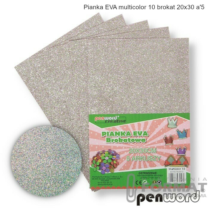 PIANKA EVA MULTICOLOR 10 BROKAT 20X30 a'5 1