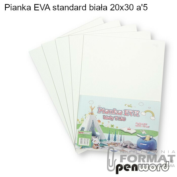 PIANKA EVA STANDARD BIAŁA 20X30 a'5 Y130 1