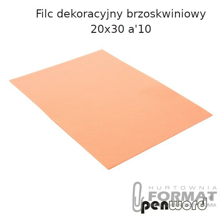 FILC DEKORACYJNY BRZOSKWINIOWY 20X30 a'10YF652 1
