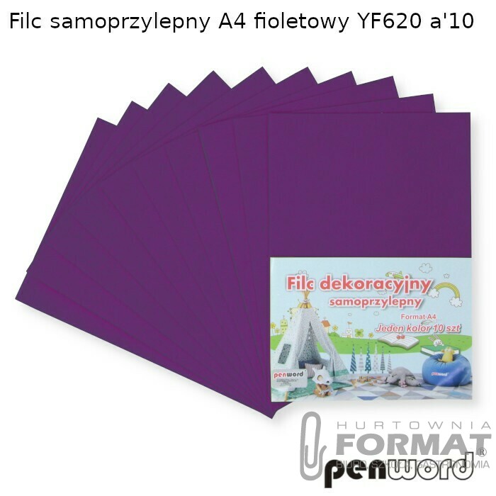 FILC SAMOPRZYLEPNY A4 FIOLETOWY YF620 a'10 1