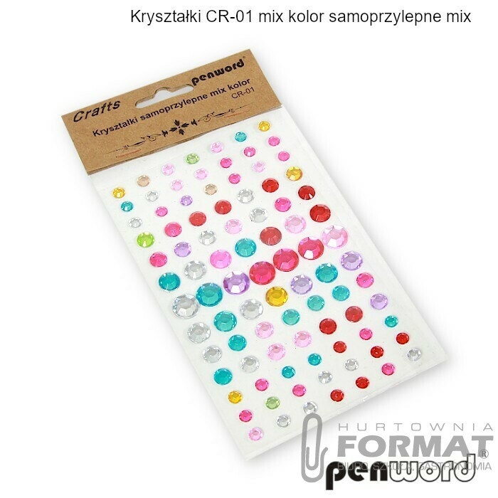KRYSZTAŁKI CR-01 MIX KOLOR SAMOPRZYLEPNEMIX 1