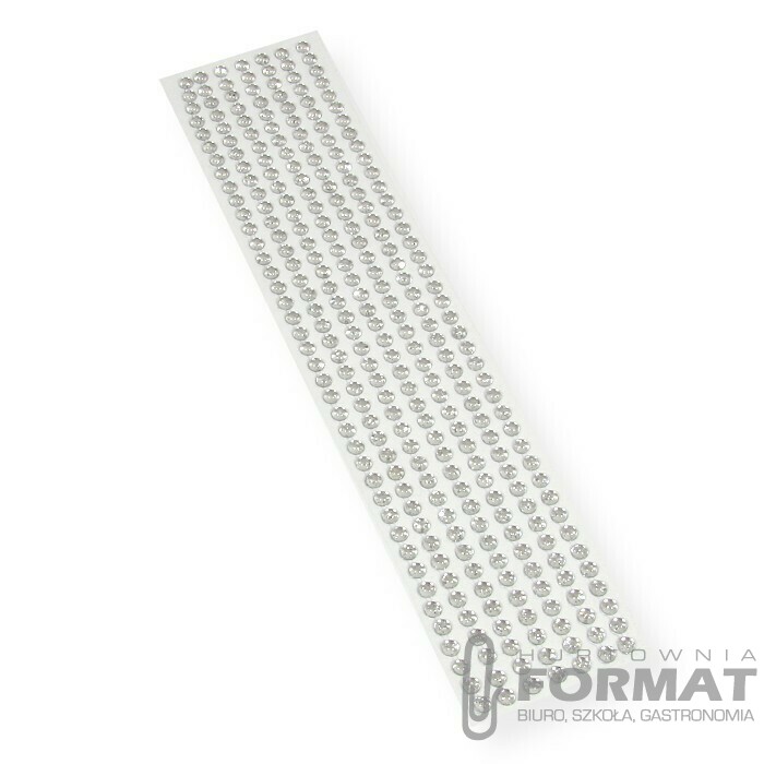 KRYSZTAŁKI CR-09 SREBRNE SAMOPRZYLEPNE 6mm 1
