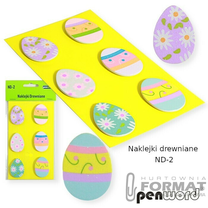 NAKLEJKI DREWNIANE ND-2 JAJKA 1