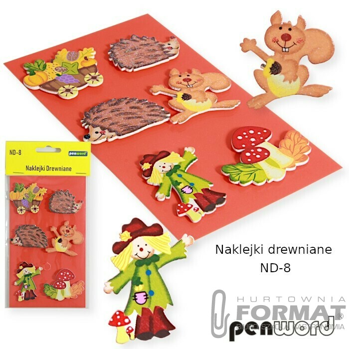 NAKLEJKI DREWNIANE ND-8 1