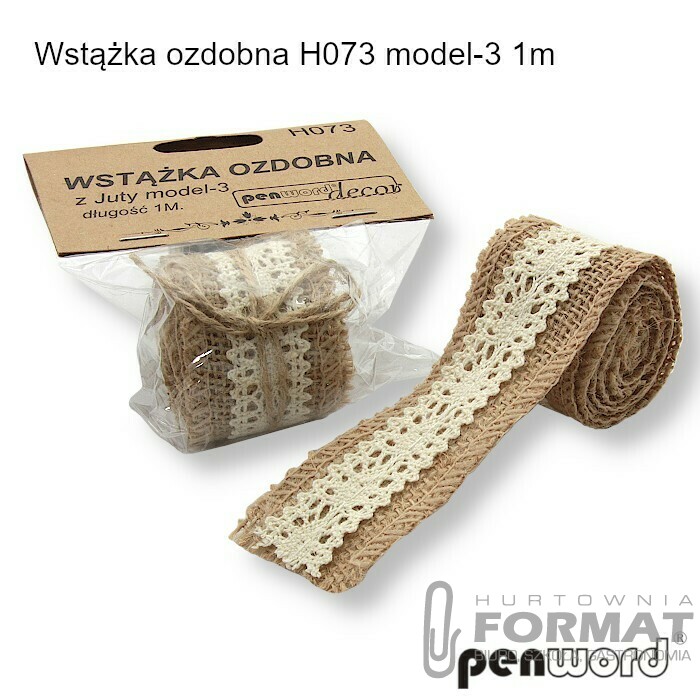 WSTĄŻKA JUTOWA H073 MODEL-3 1m 1