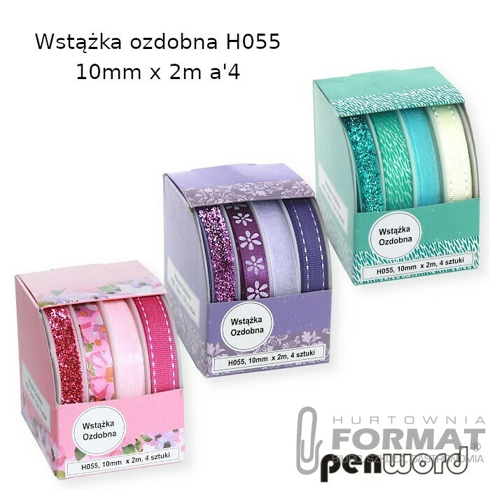 WSTĄŻKA OZDOBNA H055 10mm x 2m a'4 1