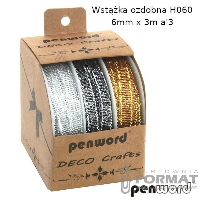 WSTĄŻKA OZDOBNA H060 6mm x 3m a'3 1