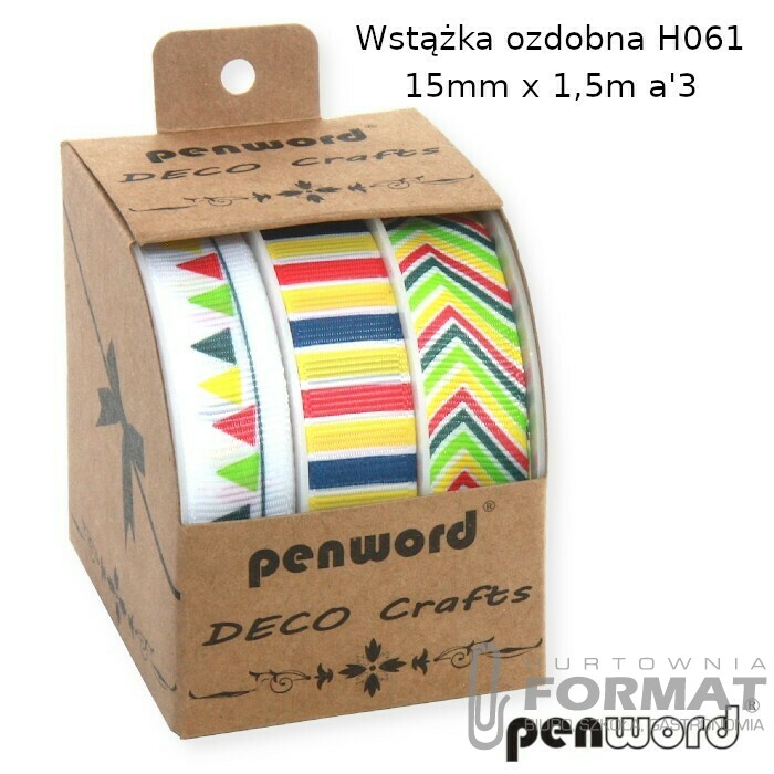 WSTĄŻKA OZDOBNA H061 15mm x 1,5m a'3 1