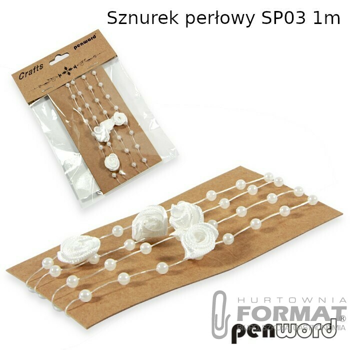 SZNUREK PERŁOWY SP03 1m 1