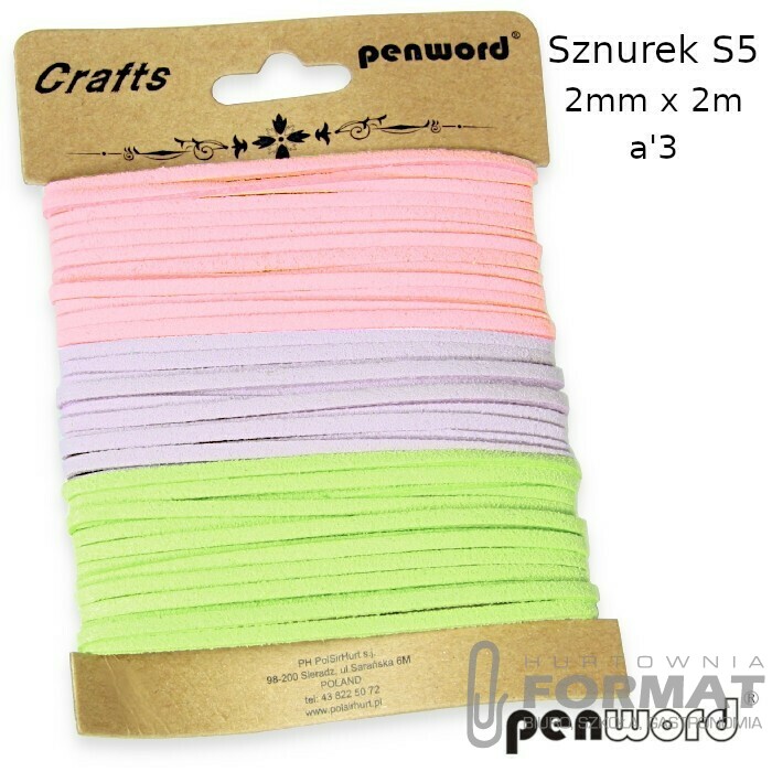 SZNUREK S5 DEKORACYJNY 2mm x2ma'3 1