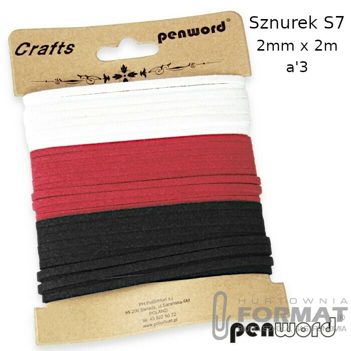 SZNUREK S7 DEKORACYJNY 2mm x 2m a'3 1
