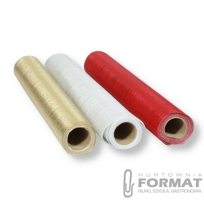 ROLKA DEKORACYJNA ROL-04 GOLD +SILVER+RED 36cmx3y 1