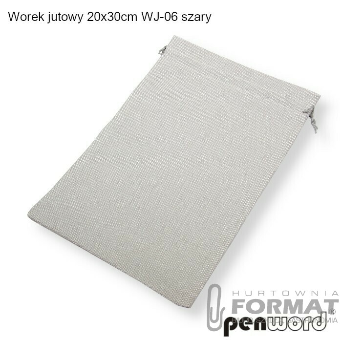 WOREK JUTOWY 20x30cm WJ-06 SZARY 1