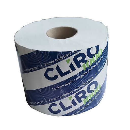 PAPIER TOALETOWY MAKULATUROWY BIAŁY CLIRO 66MB WOREK A24 1