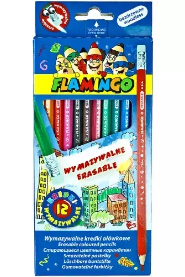 KREDKI WYMAZYWALNE 12K Flamingo 1