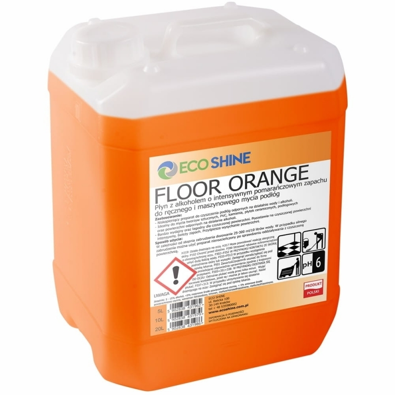 ECOSHINE FLOOR ORANGE 10L 1