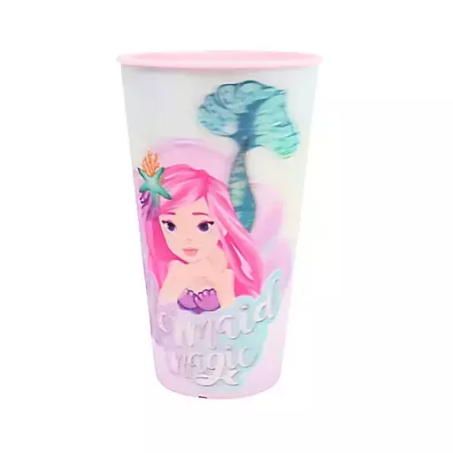 Kubek plastikowy Mermaid Magic z efektem 3D 480ml 1