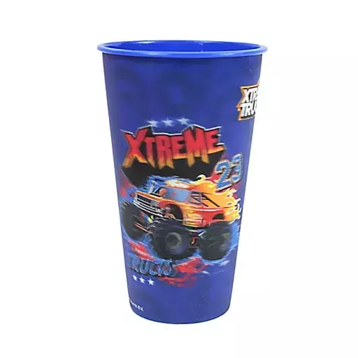Kubek plastikowy Xtreme Trucks z efektem 3D 480ml 1