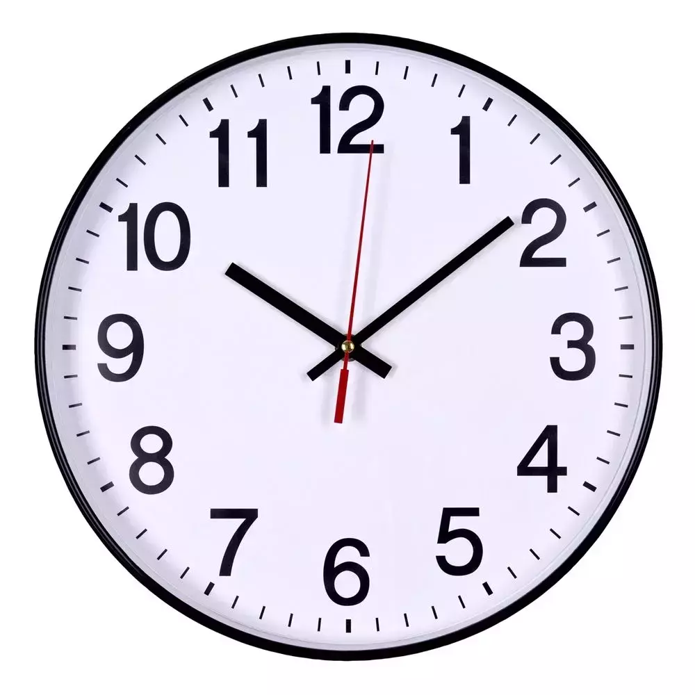 Zegar ścienny 30 cm – CZARNY 1