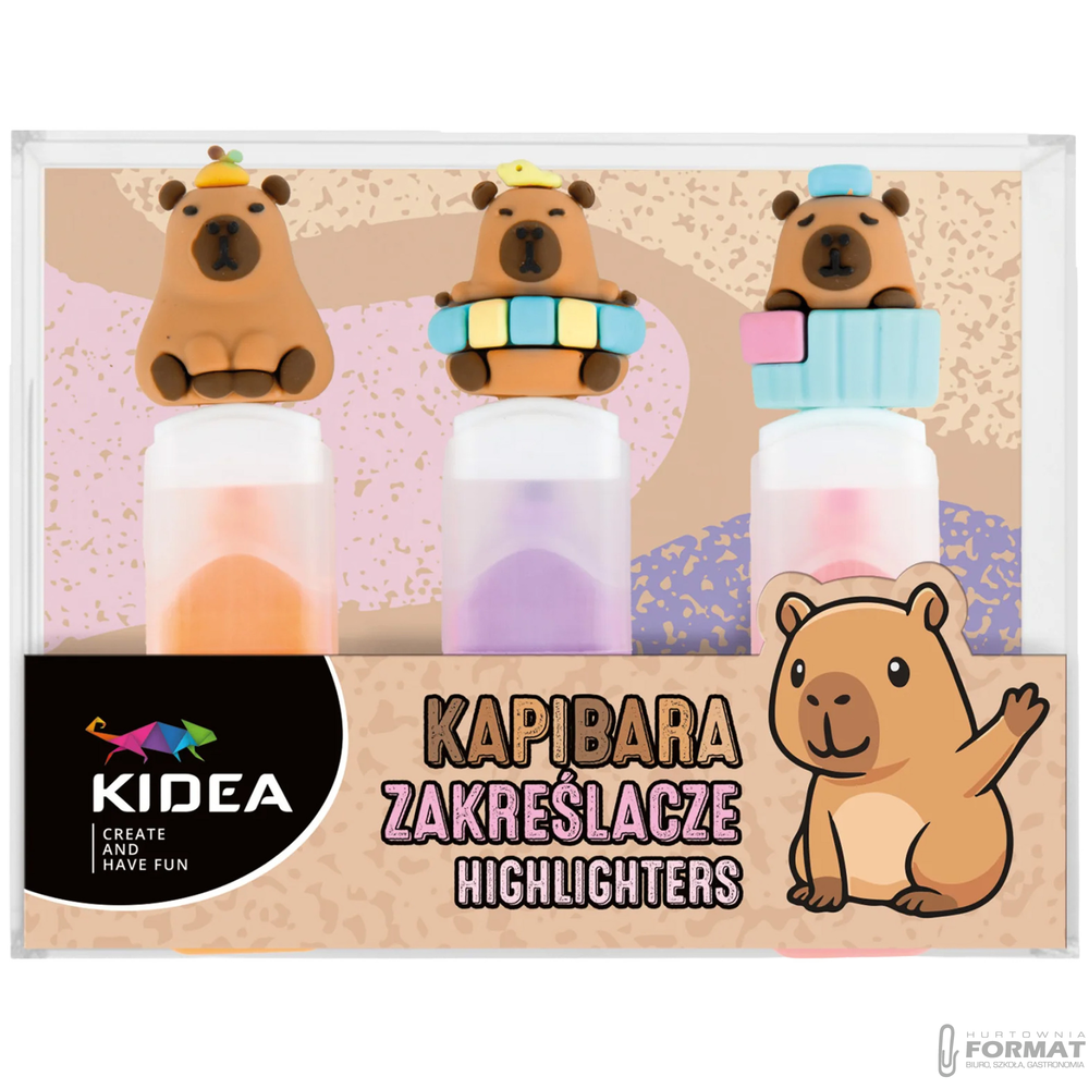 Zakreslacze kapibara kidea 3szt 1