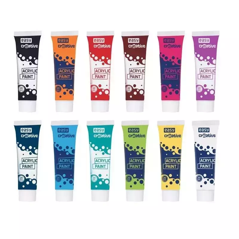 Easy Stationery Farbki akrylowe Creative 12 x 20 ml 1