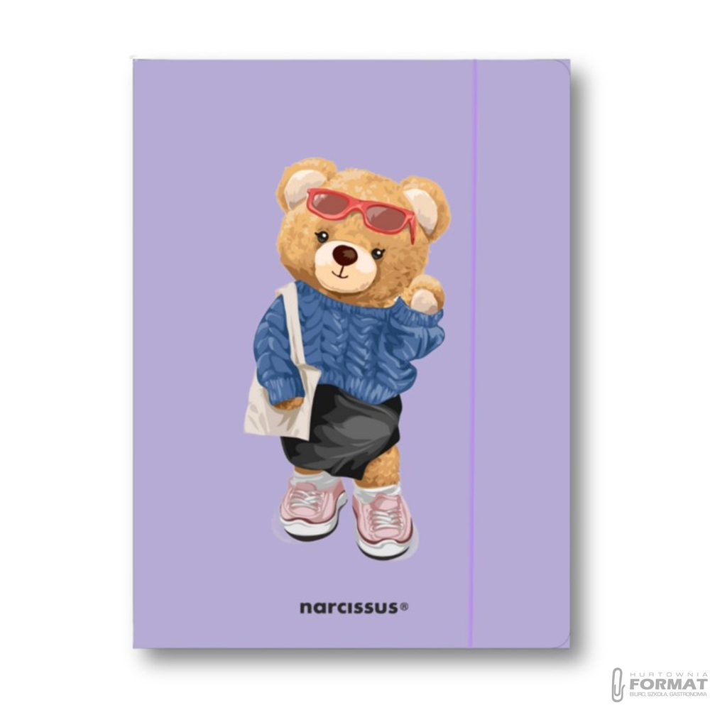 Teczka A4 z gumką Teddies& Misia Narcissus  1