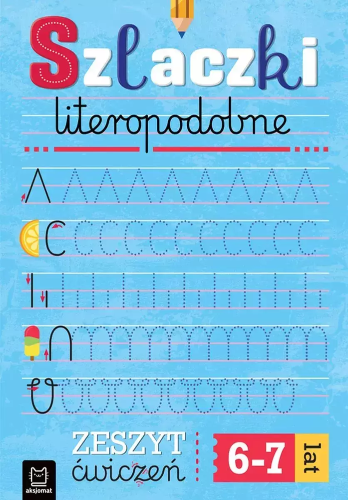 Szlaczki literopodpobne. Zeszyt ćwiczeń 1