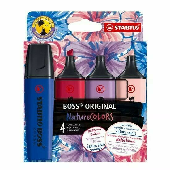 Zakreślacze Stabilo Boss Original Nature Colors 4 szt. 70/4-1-103-5 1