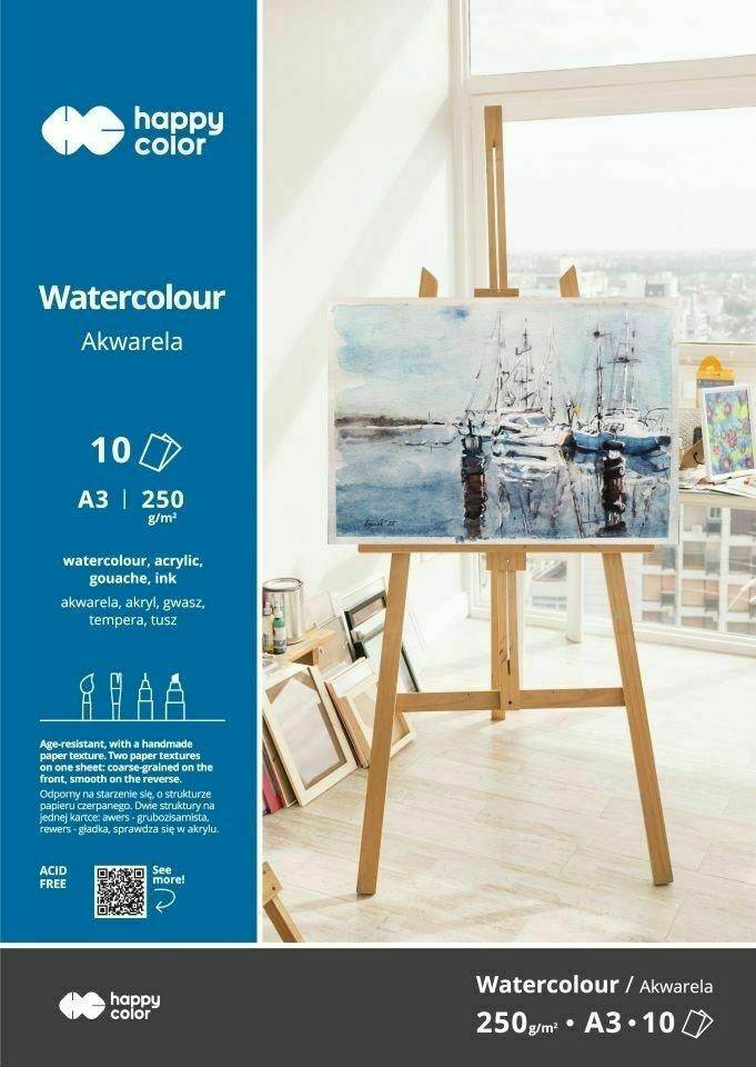 BLOK AKWARELOWY ART A3/10 ARK, 250g, Happy Color 1