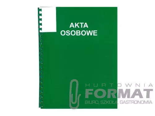 TECZKA AKTA OSOBOWE Z BIND T02 ZIELONA 1