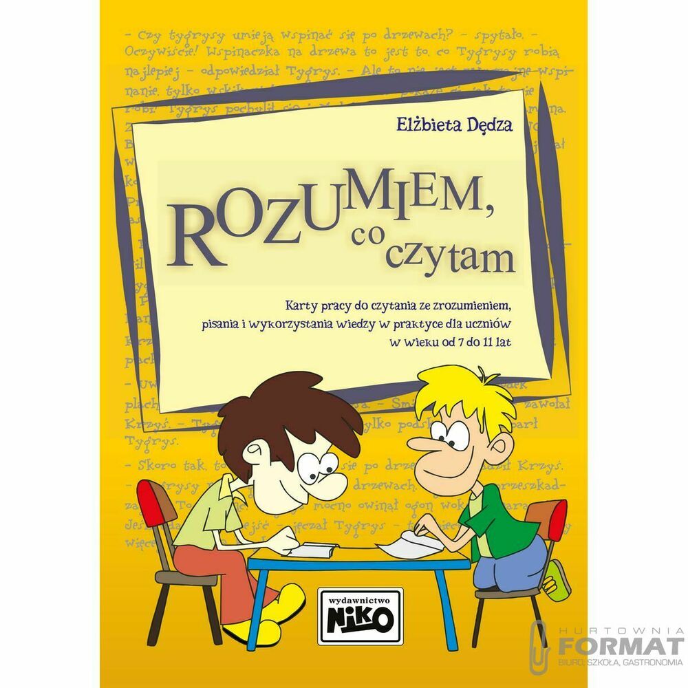 Książeczka edukacyjna Niko rozumiem co czytam 1