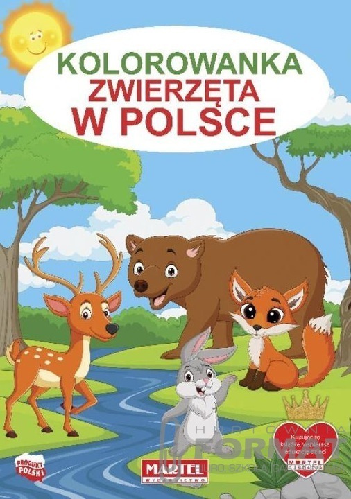 Kolorowanka Zwierzęta w Polsce 1