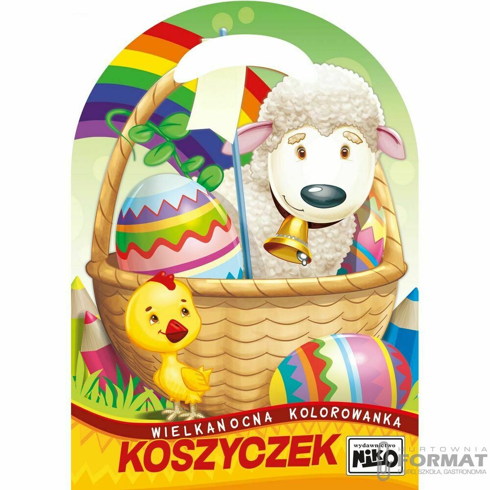 Wielkanocna kolorowanka. Koszyczek 1