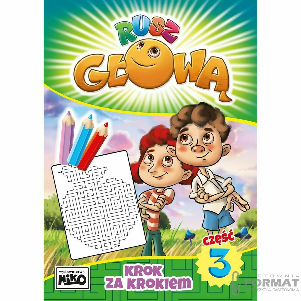 Książeczka edukacyjna Niko Rusz głową. Kropka do kropki. Część 3 1