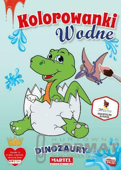 Kolorowanka wodna Dinozaury 1