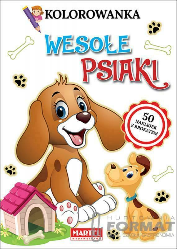 Kolorowanka. Wesołe psiaki 1