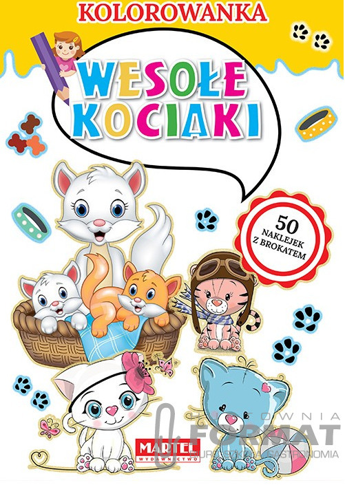 Kolorowanka. Wesołe kociaki 1