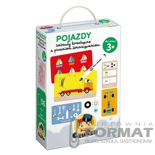 CzuCzu: Pojazdy. Zabawy kreatywne z pisakiem zmazy 1