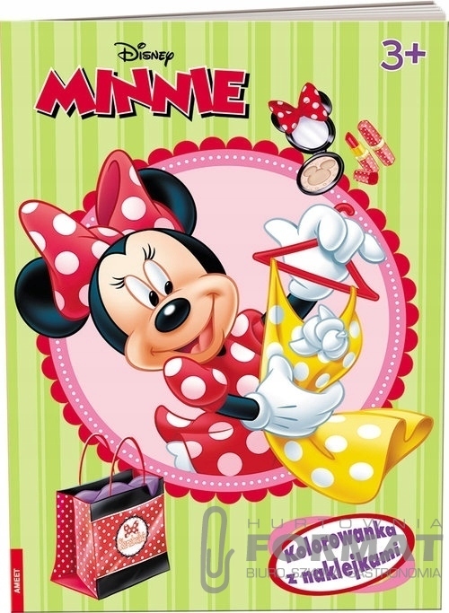 Książka MINNIE. Kolorowanka z naklejkami NA-9114 A 1