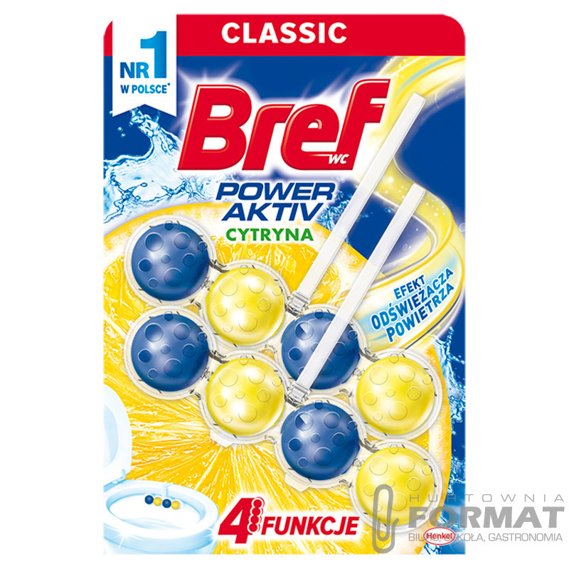 Bref Power Aktiv kulki do WC 2x50g Lemon 1