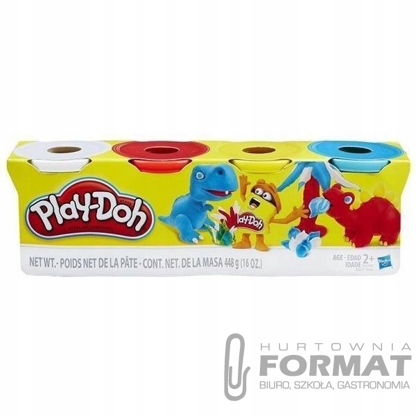 Play-Doh ciastolina 4 tuby, mix wzorów 448g 1
