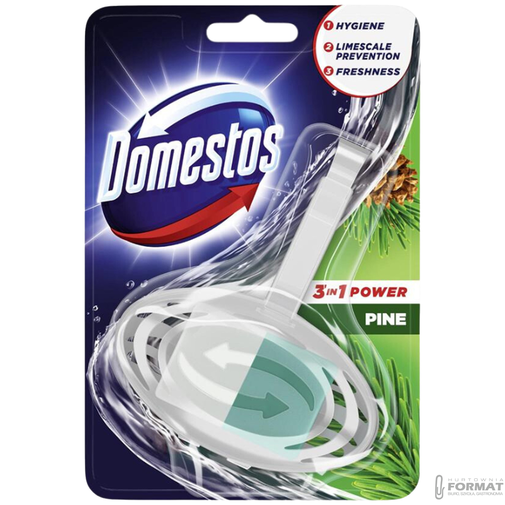 Kostka toaletowa DOMESTOS Leśny w koszyku 40g 1