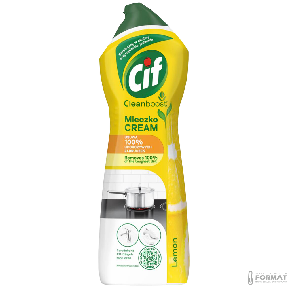 CIF MLECZKO 780ML ŻÓŁTY LEMON 1