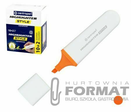 Zakreślacz CENTROPEN 6252 pomarańczowy 1
