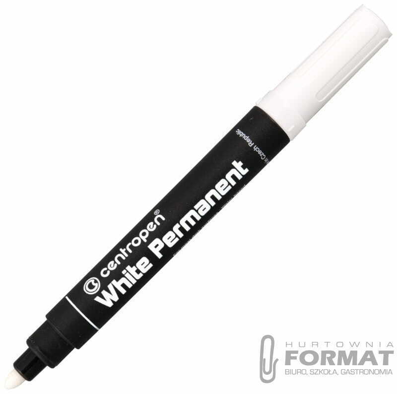 Marker permanentny biały Centropen 2,5 mm 1
