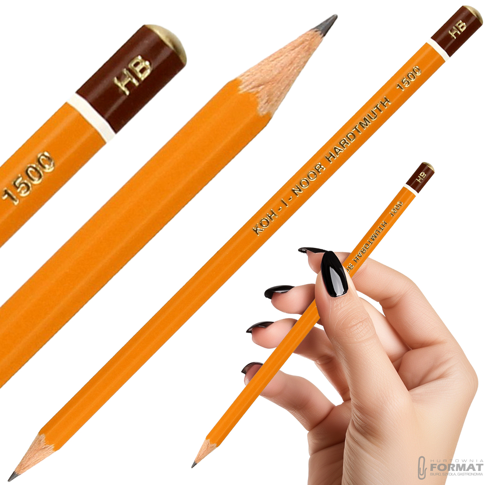 OŁÓWEK TECHNICZNY GRAFITOWY KOH-I-NOOR HARDTMUTH 1500 HB 1