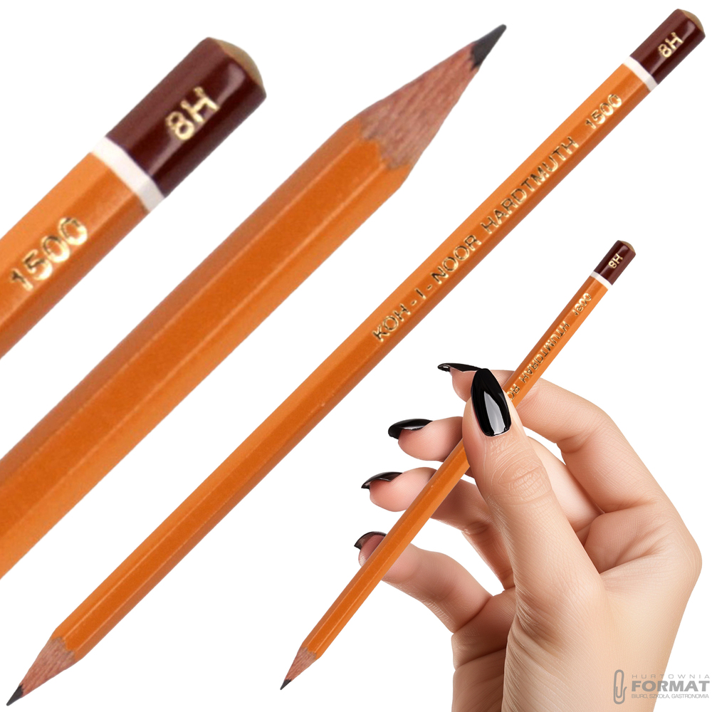 OŁÓWEK TECHNICZNY GRAFITOWY KOH-I-NOOR HARDTMUTH 1500 8H 1